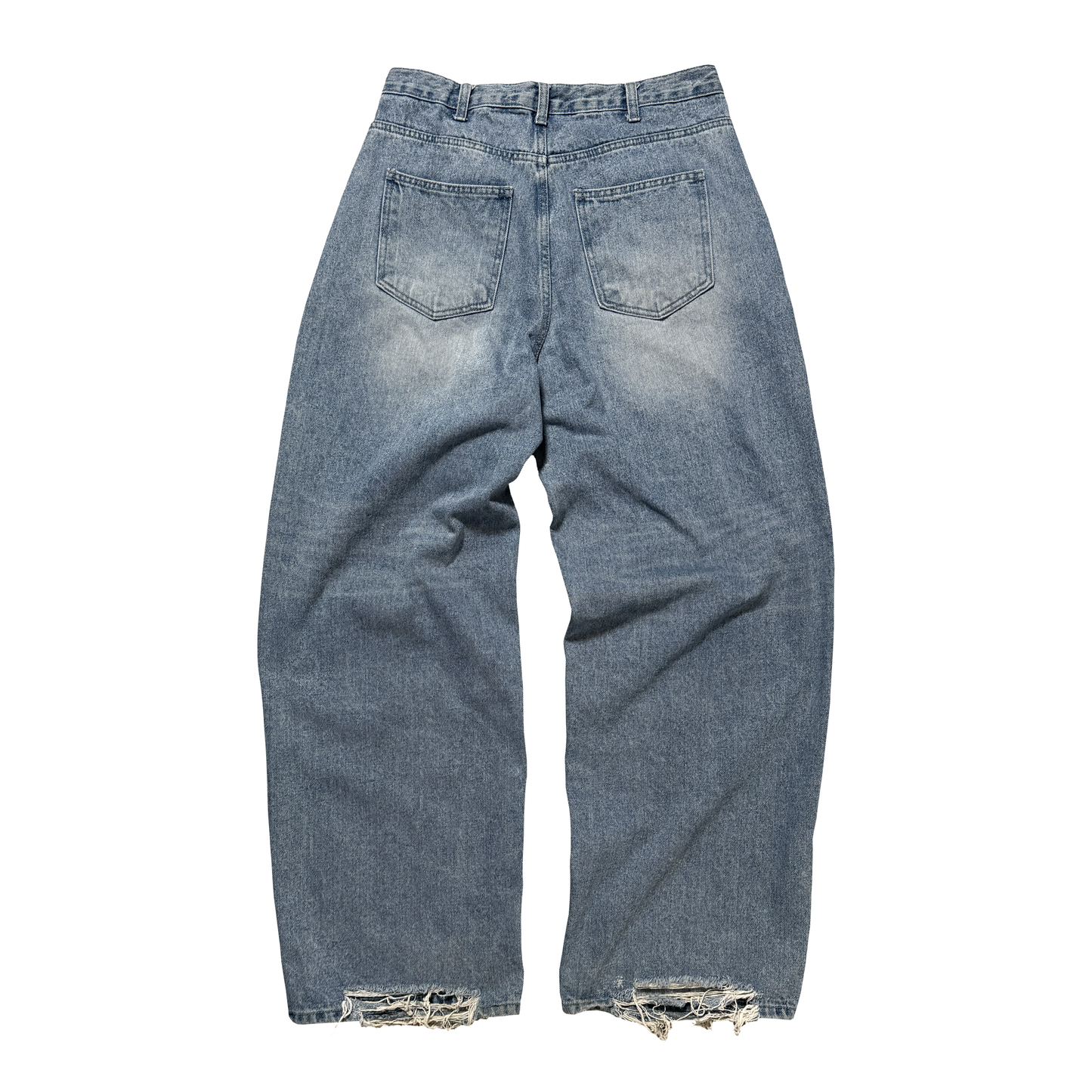 WITHOUT A CAUSE Thrashed Baggy Jeans